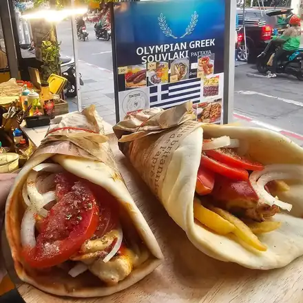 Pita wraps ready to serve